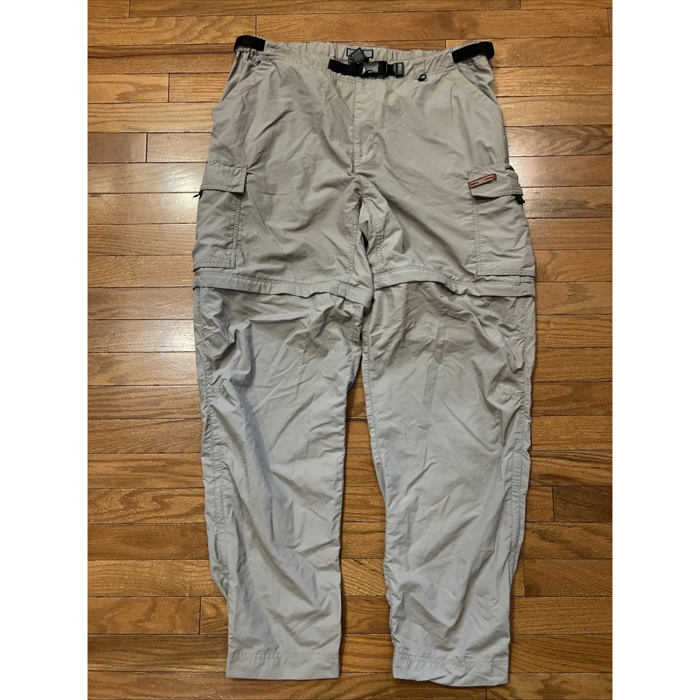 REI Women's Plus Size 18 Convertible Hiking Cargo Pants Zip Off Nylon Beige